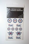 WINNIPEG JETS NHL HOCKEY SET OF 26 TEMPORY TATTOOS ..NEW