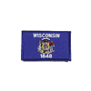 WISCONSIN USA STATE FLAG IRON ON PATCH CREST BADGE 2 1/8 X 3 1/4 INCHES ... NEW