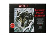 WOLF LUXURY PLUSH BLANKET BED SPREAD ... SIZE : 200 X 240 CM ( 78.7"X 94.5" INCHES) HIGH QUALITY .. 100% POLYESTER.