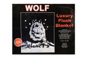 WOLF - LUXURY PLUSH BLANKET BED SPREAD ... SIZE : 200 X 240 CM ( 78.7"X 94.5" INCHES) HIGH QUALITY