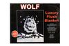 WOLF - LUXURY PLUSH BLANKET BED SPREAD ... SIZE : 200 X 240 CM ( 78.7"X 94.5" INCHES) HIGH QUALITY