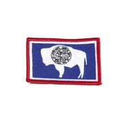WYOMING USA STATE FLAG IRON ON PATCH CREST BADGE 2 1/8 X 3 1/4 INCHES ... NEW