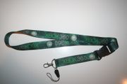 XBOX 360 GREEN SUPER WIDE LANYARD KEYCHAIN PASSHOLDER .. NEW IN PACKAGE