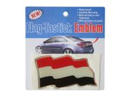 YEMEN COUNTRY FLAG WAVY BUMPER DECAL STICKER EMBLEM ...