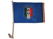 ITALIA ITALY FIGC LOGO 12" X 18" INCHES HEAVY DUTY FLAG WITH STICK .. FIFA SOCCER WORLD CUP .. NEW