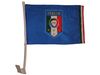 ITALIA ITALY FIGC LOGO 12" X 18" INCHES HEAVY DUTY FLAG WITH STICK .. FIFA SOCCER WORLD CUP .. NEW