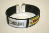 ZIMBABWE BLACK SUPER THICK COUNTRY FLAG FLEXIBLE BRACELET WRISTBAND .. NEW