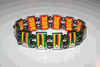 ***SOLD OUT ***ZIMBABWE COUNTRY FLAG FLEXIBLE METAL REVERSIBLE SPORTS BRACELET .. NEW