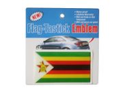 ZIMBABWE COUNTRY FLAG WAVY BUMPER DECAL STICKER EMBLEM ...