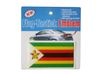 ZIMBABWE COUNTRY FLAG WAVY BUMPER DECAL STICKER EMBLEM ...