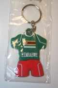 ZIMBABWE GREEN COUNTRY FLAG SOCCER JERSEY KEYCHAINS ... NEW
