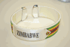 ZIMBABWE WHITE SUPER THICK COUNTRY FLAG FLEXIBLE BRACELET WRISTBAND .. NEW