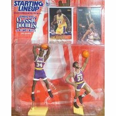 1997 Shaquille O'Neal Kareem Abdul-Jabbar Starting Lineup Action Figure Set
