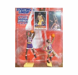1997 Shaquille O'Neal Kareem Abdul-Jabbar Starting Lineup Action