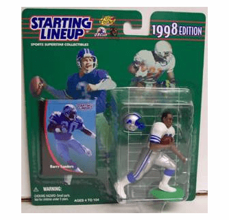 1998 Barry Sanders Meijer Exclusive Starting Lineup Action Figure