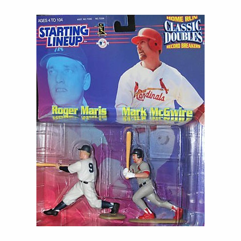 1999 Roger Maris Mark McGwire Starting Lineup Action Figure Set