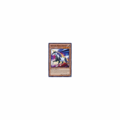 2012 Yu-Gi-Oh Cosmo Blazer Heraldic Beast Unicorn - CBLZ-EN016 - Common