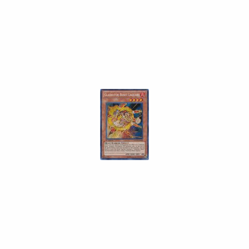 2012 Yu-Gi-Oh Ra Yellow Mega Pack Gladiator Beast Laquari - RYMP-EN096 - Secret Rare 1st Edition