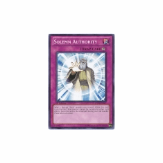 2012 Yu-Gi-Oh Storm of Ragnarok Solemn Authority - STOR-EN067 - Commo