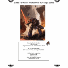 40k Mega Battle Flyer