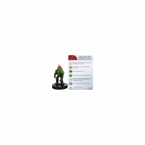 Amazing Spider-Man Heroclix Figure #047 Man-Thing and Howard the Duck Super Rare