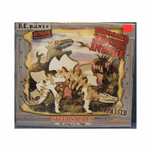 BC Bones Stegosaurus Junior Wooden Puzzle