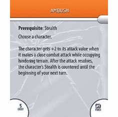 DC Hero Clix Collateral Damage Ambush Feat Card