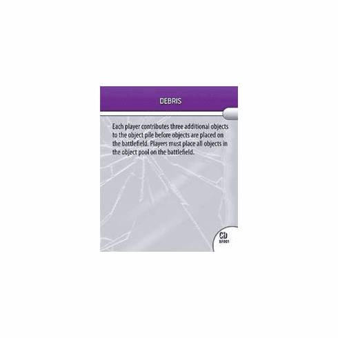 DC Hero Clix Collateral Damage Debris Battlefield Condition Card