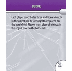 DC Hero Clix Collateral Damage Debris Battlefield Condition Card