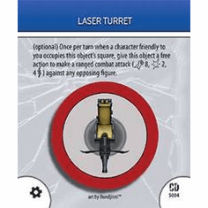 DC Hero Clix Collateral Damage Laser Turret Special Object Card