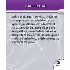 DC Hero Clix Collateral Damage Proximity Mines Battlefield Condition Card