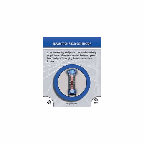 DC Hero Clix Collateral Damage Separation Field Generator Special Object Card