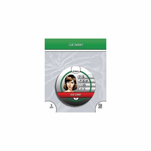 DC Hero Clix Collateral Damage Sue Dibny Bystander Token