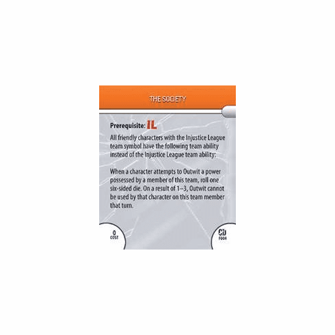 DC Hero Clix Collateral Damage The Society Feat Card