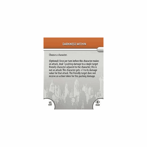 DC Hero Clix Icons Darkness Within Feat Card