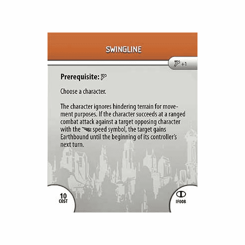 DC Hero Clix Icons Swingline Feat Card