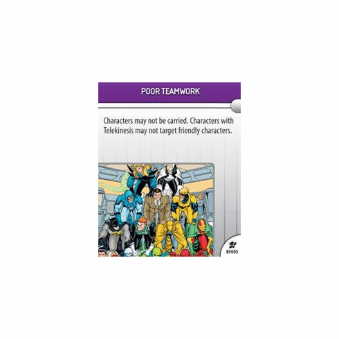 DC Hero Clix Legacy Poor Teamwork Battlefield Condition Card