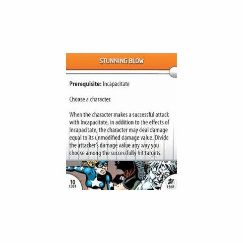 DC Hero Clix Legacy Stunning Blow Feat Card