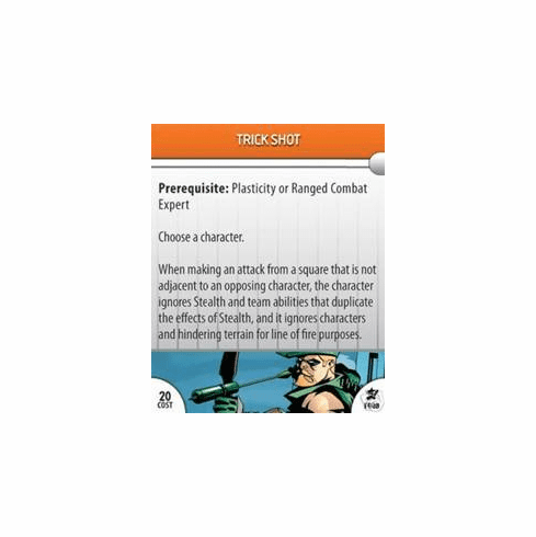 DC Hero Clix Legacy Trick Shot Feat Card