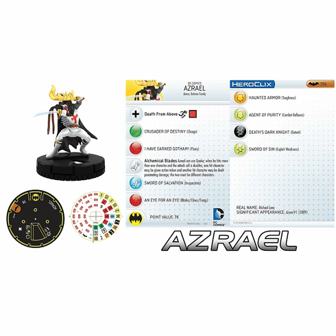 DC Heroclix Batman Azrael Limited Edition #104
