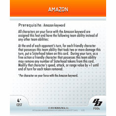 DC Heroclix Brave and the Bold Amazon ATA Card