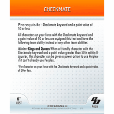 DC Heroclix Brave and the Bold Checkmate ATA Card