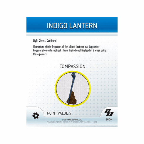 DC Heroclix Brave and the Bold Indigo Lantern Special Object