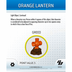 DC Heroclix Brave and the Bold Orange Lantern Special Object