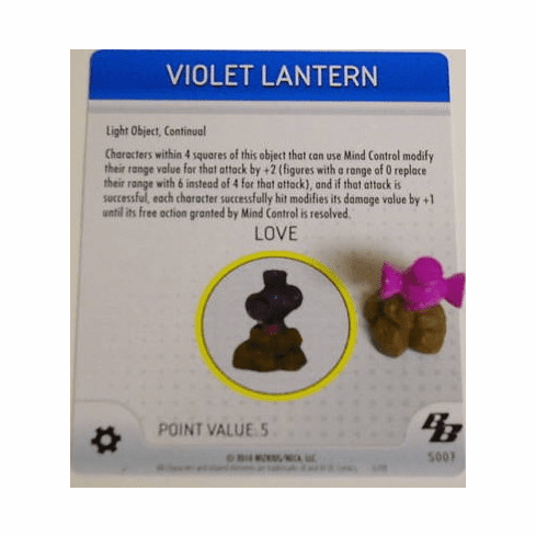 DC Heroclix Brave and the Bold Violet Lantern Special Object