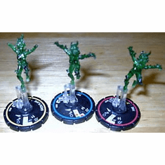 DC Heroclix Collateral Damage Green Flame/Fire REV Set #025 #026 #027