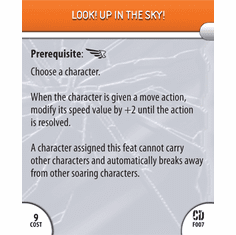 DC Heroclix Collateral Damage Look! Up In The Sky! Feat Card
