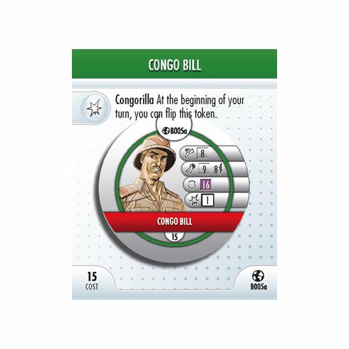 DC Heroclix Crisis Congo Bill/Congorilla Bystander Token