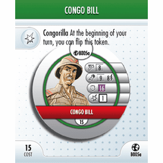 DC Heroclix Crisis Congo Bill/Congorilla Bystander Token