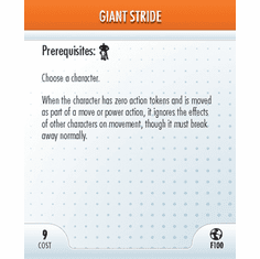 DC Heroclix Crisis Giant Stride Feat Card